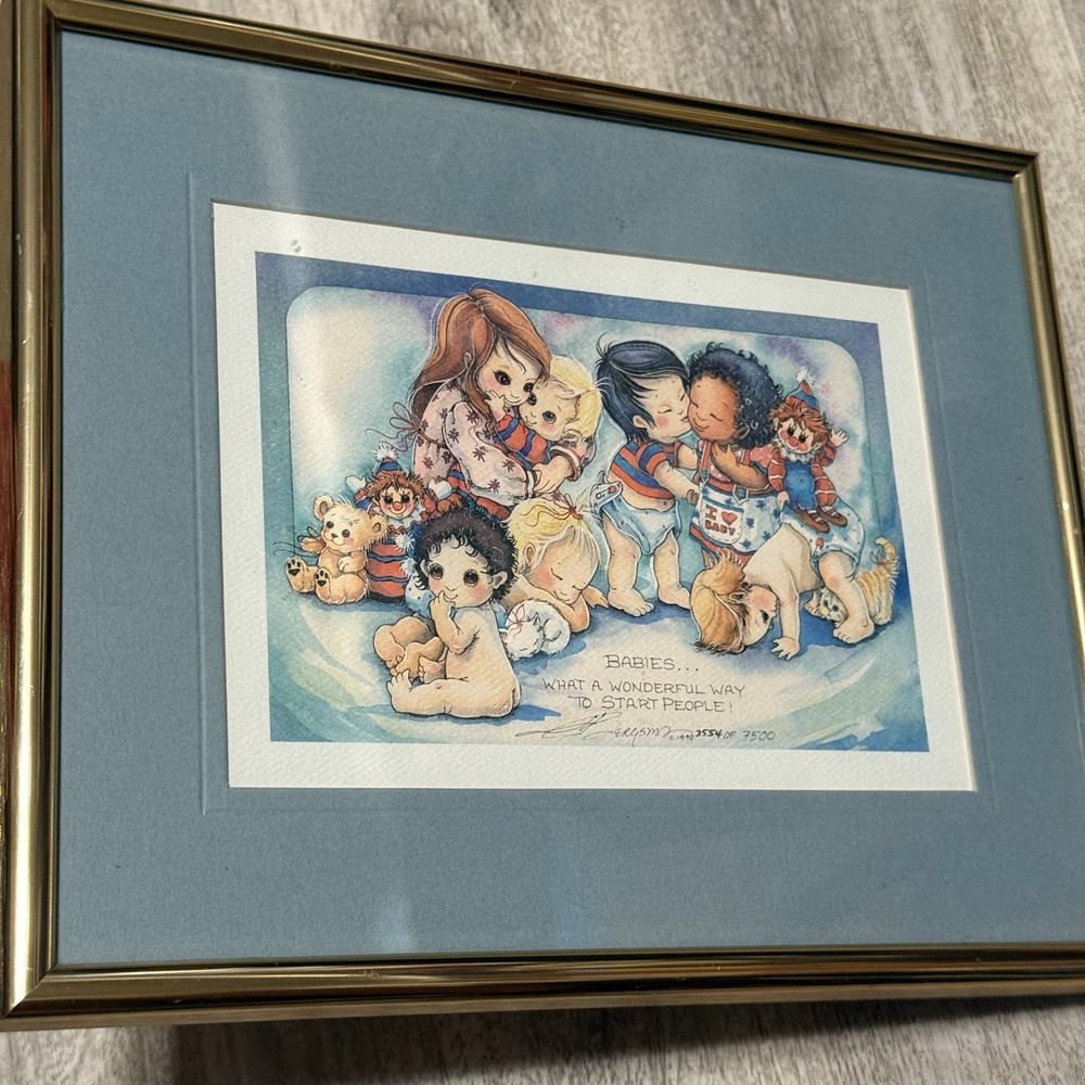 print called "Babies" by Jody Bergsma, created in‎ 1990